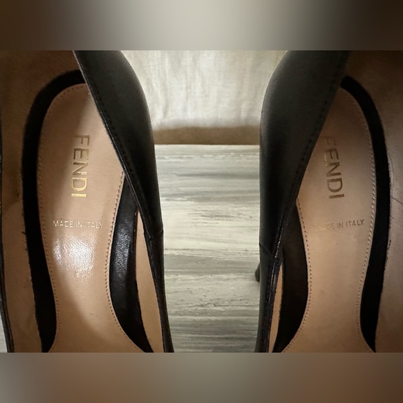 AUTHENTIC FENDI SOLD SIGNATURE FF Tips Platform Heels Shoes - Picture 6 of 9